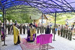 Открытие палаточного лагеря Военно-Патриотического клуба «Родина» на Святом Ключе