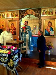 В день Успения Пресвятой Богородицы в д. Бердь Искитимского района состоялась литургия и освящение куполов 